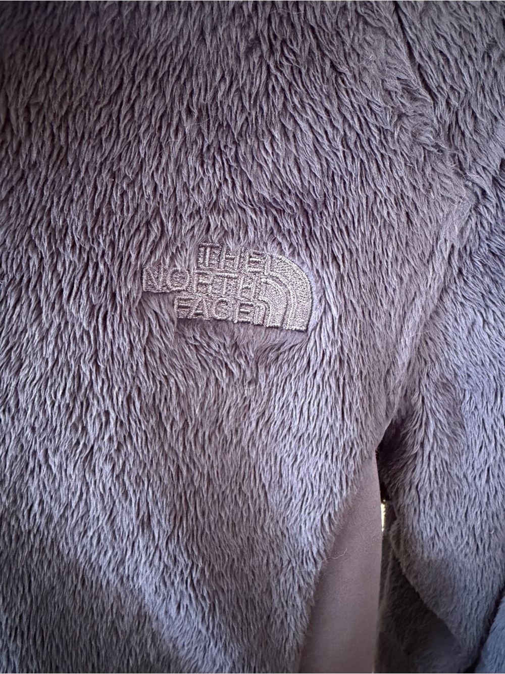 The North Face Womens Medium Hooded Full‎ Zip Fleece Jacket Purple Soft - Picture 2 of 10